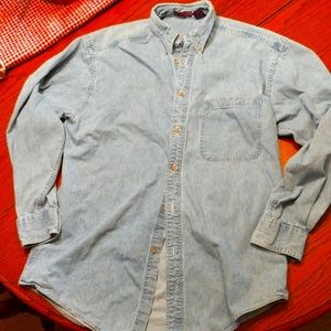 Men's Light Blue Casual Button Down Shirt